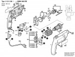 Bosch 0 601 139 103 Gbm 350 Drill 230 V / Eu Spare Parts